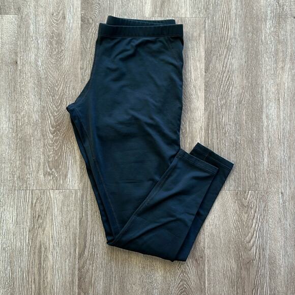 Under Armour Black Coldgear Leggings Size Medium Mid Rise - Picture 1 of 5